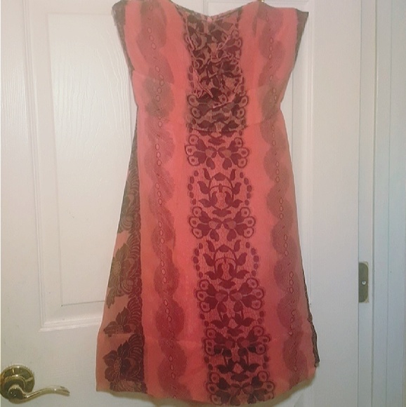 Vintage Tracy Reese Strapless Silk Baby Doll - Picture 3 of 8